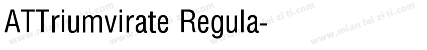 ATTriumvirate Regula字体转换
